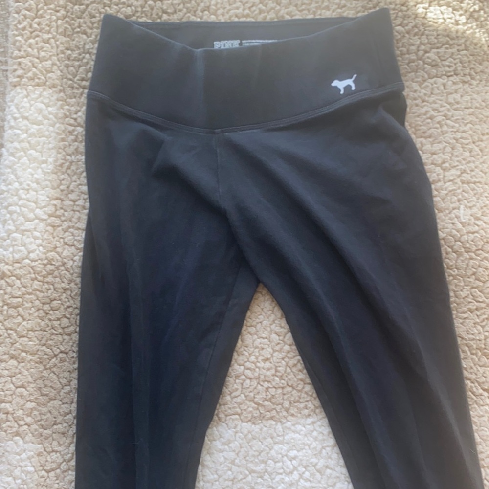 Black pink leggings xs